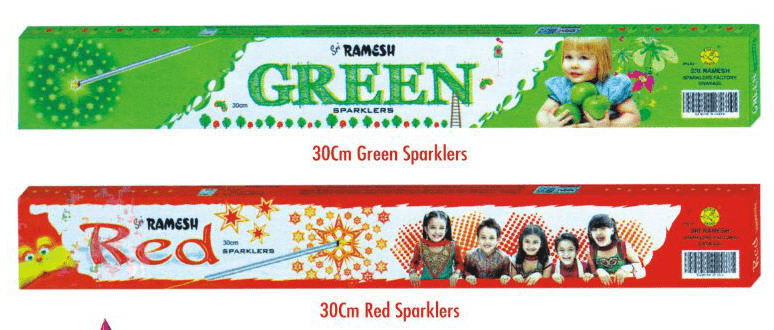 30 CM Green Sparklers